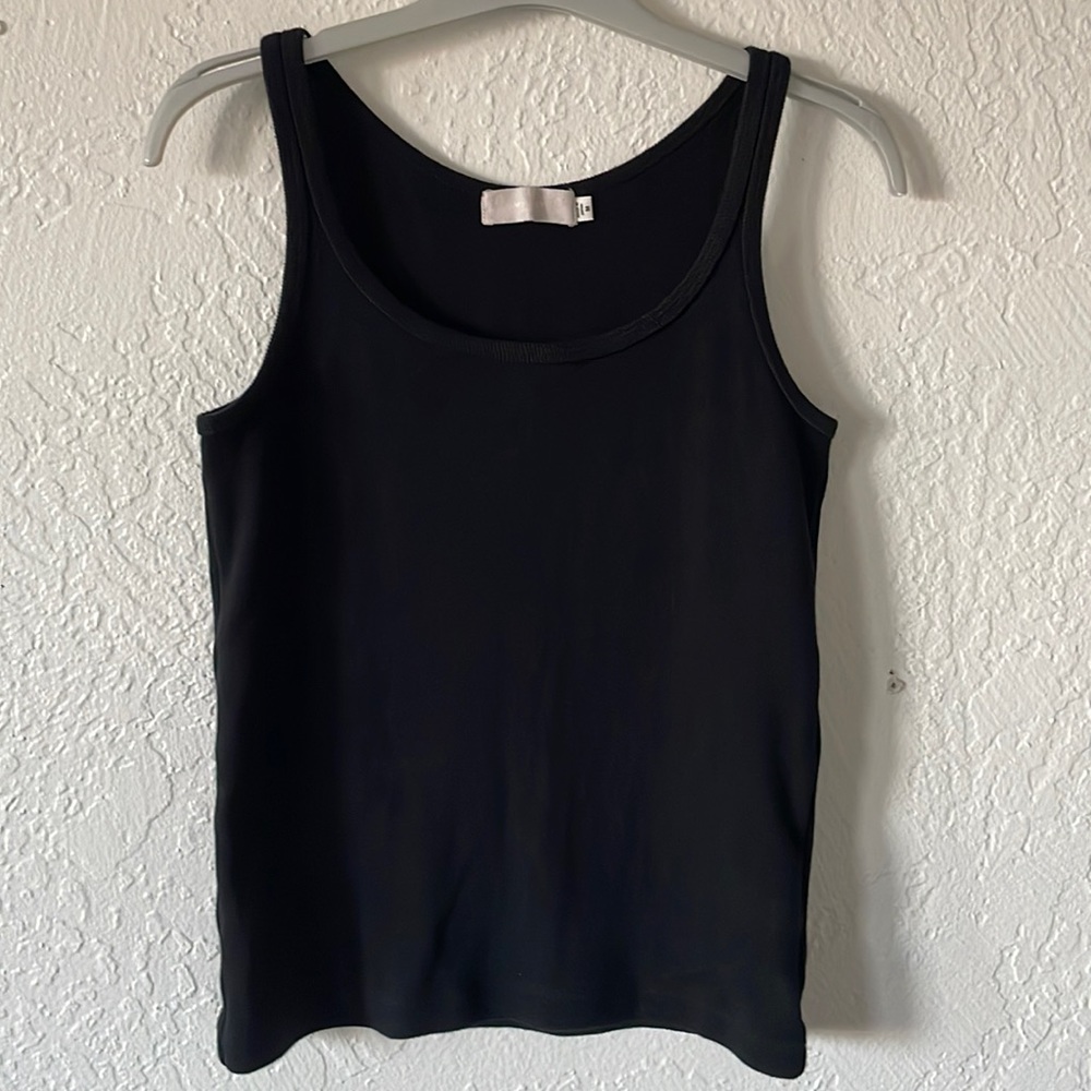 Moussy Vintage Black Knit Tank Top, Size Medium